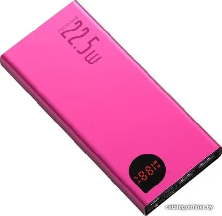 Внешний аккумулятор Baseus Adaman Metal Digital Display PPIMDA-B09 10000mAh (розовый)