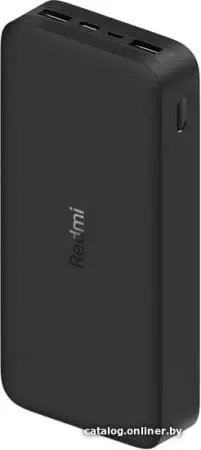 Внешний аккумулятор Xiaomi Redmi Power Bank 20000mAh (черный, международная версия)