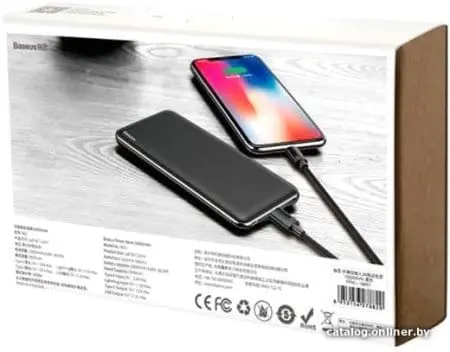 Внешний аккумулятор Baseus Simbo PPALL-QB01 10000mAh (черный)