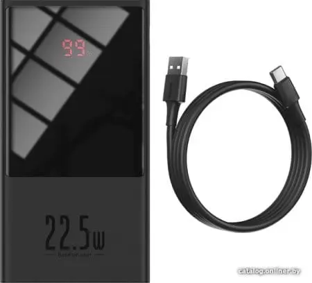 Внешний аккумулятор Baseus Super Mini Digital Display PPMN-B01 20000mAh (черный)