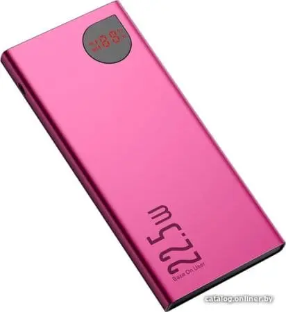 Внешний аккумулятор Baseus Adaman Metal Digital Display PPIMDA-B09 10000mAh (розовый)