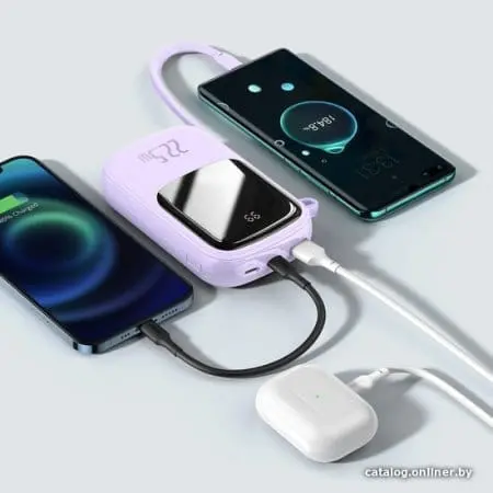 Внешний аккумулятор Baseus Qpow Digital Display PPQD-I05 20000mAh (фиолетовый)