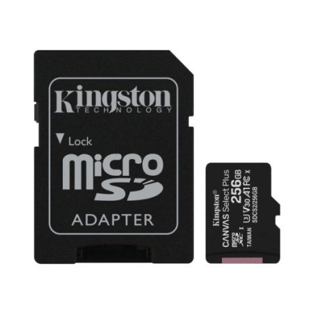 Карта памяти Kingston Canvas Select Plus microSDXC 256GB (с адаптером)