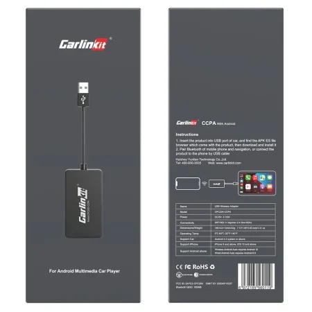 Беcпроводной адаптер CarlinKit CPC200-CCPA Apple CarPlay и Android Auto 