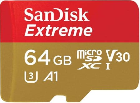 Карта памяти SanDisk Extreme microSDXC 64GB (без адаптером)